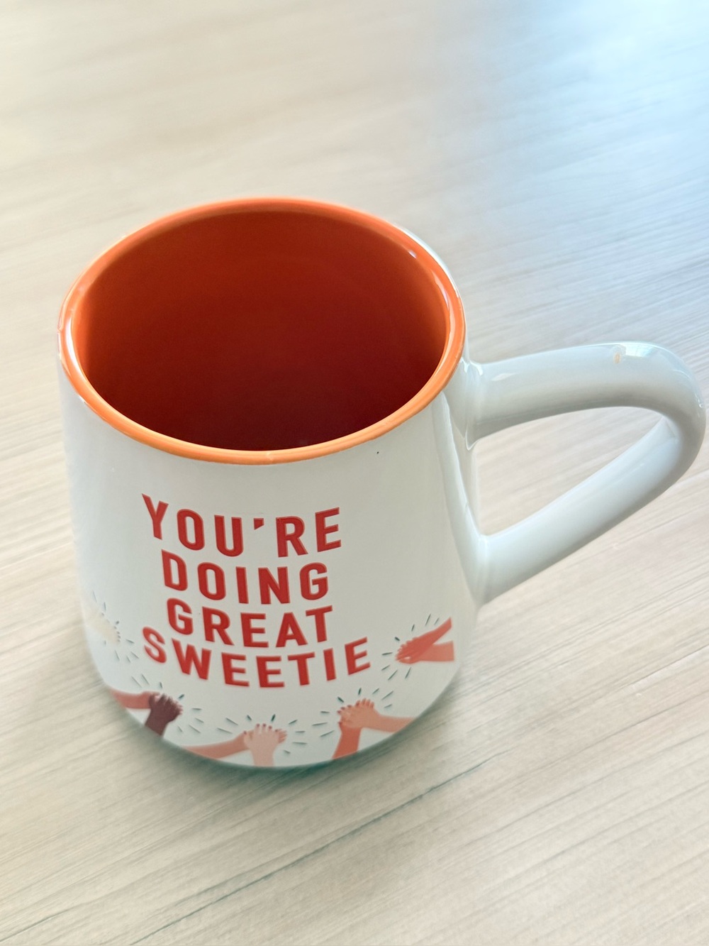 Thyme & Table "You're Doing Great Sweetie" Motivational Coffee Mug - Picture 2 of 3